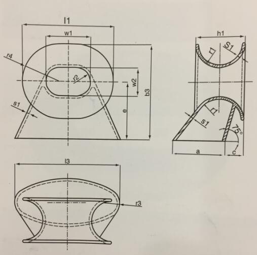 DIN 81915 Marine Chock Type E